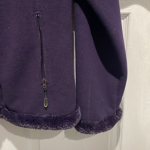 NWT women’s purple Green tea XL faux fur lined jacket with pockets. - Picture 5 of 5